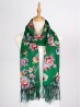 Faux Cashmere Flower Scarf Reversible Scarf